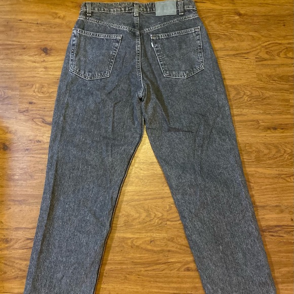 Vintage 90’s Levi’s Slivertab jeans black acid wash 32 33 30 USA Relaxed Skate